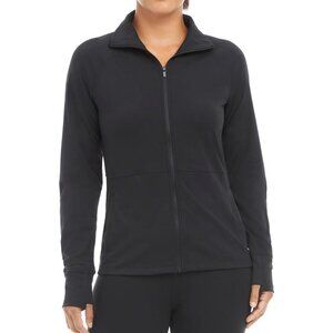 NWoT Jockey Women's Full Zip Active Yoga Jacket Black Size M $50 11HL322